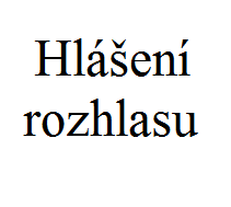 Rozhlas - Zákaz čerpání vody 1